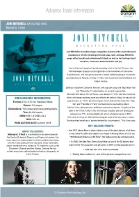 JONI MITCHELL BACKSTAGE PASS Michael A
