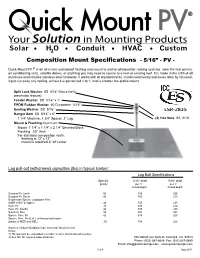 Quick Mount PV