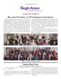 Record Number of Participants Graduate