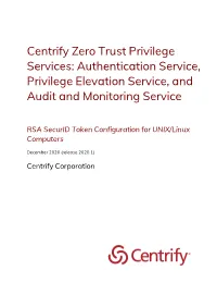 RSA Securid Token Configuration for UNIX/Linux Computers