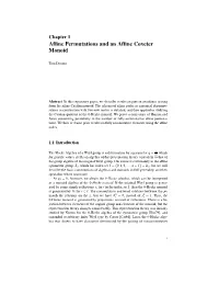 Affine Permutations and an Affine Coxeter Monoid