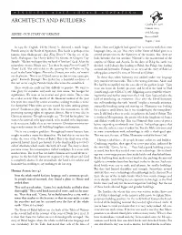 Architects and Builders Catalog No