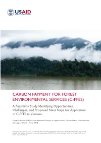 C-PFES) a Feasibility Study Identifying Opportunities, Challenges, and Proposed Next Steps for Application of C-PFES in Vietnam