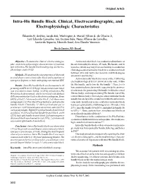 Intra-His Bundle Block. Clinical, Electrocardiographic, and Electrophysiologic Characteristics