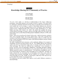 Knowledge Sharing in a Community of Practice