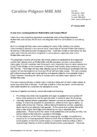 Rotherhithe Bridge Consultation