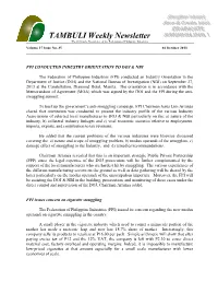 TAMBULI Weekly Newsletter the Official E-Newsletter of the Federation of Philippine Industries