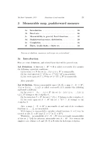3 Measurable Map, Pushforward Measure