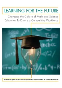 Changing the Culture of Math and Science Education to Ensure A