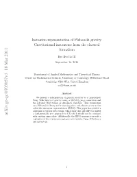 Instanton Representation of Plebanski Gravity. Gravitational Instantons