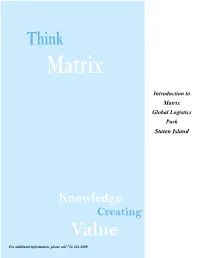 Introduction to Matrix Global Logistics Park