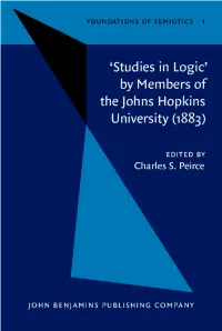 Studies in Logic Foundations of Semiotics