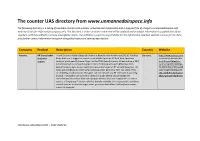 The Counter UAS Directory From