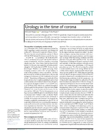 Urology in the Time of Corona