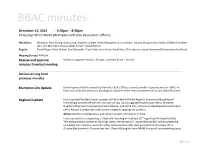 BBAC Minutes