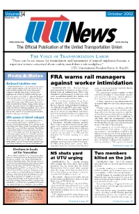 October 2002 SMART Transportation Newsletter