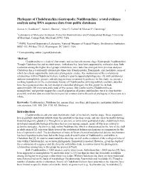 Phylogeny of Cladobranchia (Gastropoda: Nudibranchia): a Total Evidence Analysis Using DNA Sequence Data from Public Databases