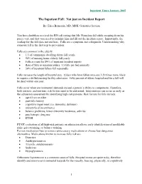 The Inpatient Fall: Not Just an Incident Report