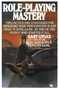 Chapter 1 ROLE-PLAYING