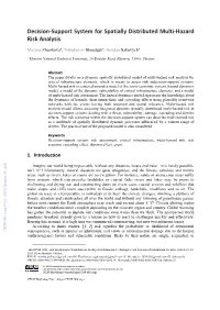 Decision-Support System for Spatially Distributed Multi-Hazard Risk Analysis