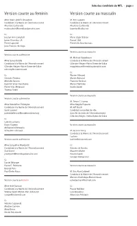 Liste Des Candidats De MTL · Page 1
