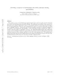 Modeling a Sequence of Multinomial Data with Randomly Varying
