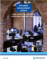Sri Lanka Development Update Has Two Main Aims