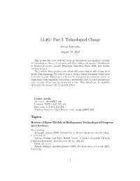 Technological Change