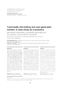 Transmedia Storytelling and User-Generated Content