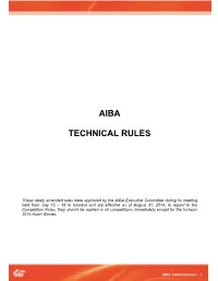 AIBA Technical Rules - 1