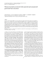 Brain Potentials Associated with Expected and Unexpected Good and Bad Outcomes