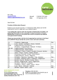 Dear Mr Allen Freedom of Information Request Further to Your Request
