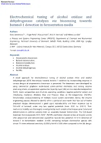 Electrochemical Tuning of Alcohol Oxidase and Dehydrogenase Catalysis Via Biosensing Towards Butanol-1 Detection in Fermentation Media