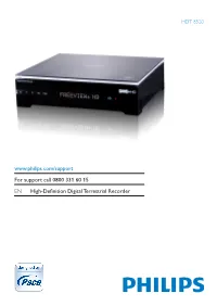 For Support Call 0800 331 60 15 EN High-Definition Digital Terrestrial Recorder ﻿ 2 Table of Contents
