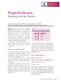 Hyperhidrosis: Sweating out the Details