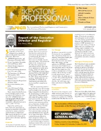Report of the Executive Director and Registrar
