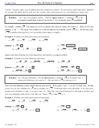 The Nth Root of a Number Page 1