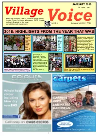 Village Voice Gave £3750 As Grants to 17 Local Against Possible Closure (VV, Nov, Page 5) Groups (VV, Dec, Page 1)