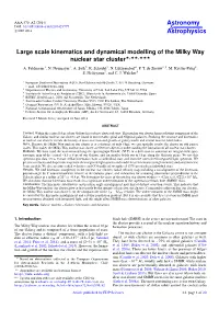 Large Scale Kinematics and Dynamical Modelling of the Milky Way Nuclear Star Cluster?,??,??? A