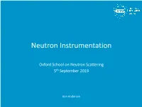 Neutron Instrumentation