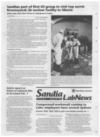 Sandlan Part of First US Group to Visit Top Secret
