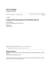 A Diagrammatic Reasoning System for the Description Logic ALC