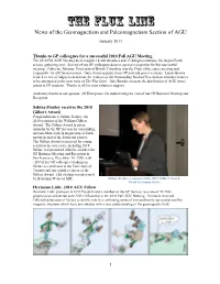 AGU GP Section Newsletter: the Flux Line