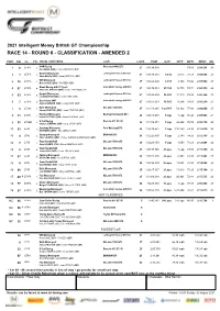 British GT Classification
