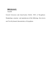 BRYOLOGY: Unit-III