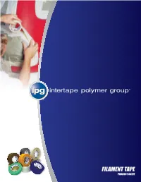 Filament Tape Product Guide Filament & Mopp Tapes