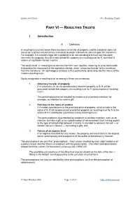 Part Vi — Resulting Trusts