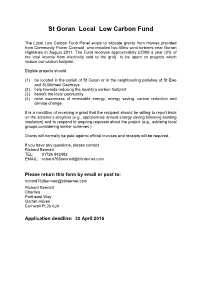 St Goran Local Low Carbon Fund