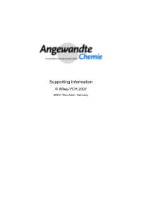 Supporting Information © Wiley-VCH 2007 69451 Weinheim, Germany the Different Reaction Pathway for the Reduction of Aromatic