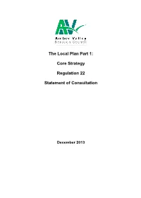 The Local Plan Part 1: Core Strategy Regulation 22 Statement of Consultation